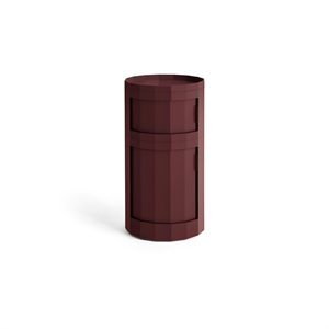 HAY Facet 110 Schrank mit Rollen, Burgunder