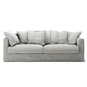 Decotique Le Grand Air 3-Sitzer-Sofa, Esche, Streifen/Leinen