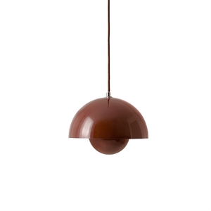 &Tradition Flowerpot VP1 Pendelleuchte Rot & Braun