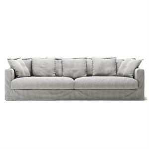 Decotique Le Grand Air XL 4-Sitzer-Sofa, Esche, Streifen/Leinen
