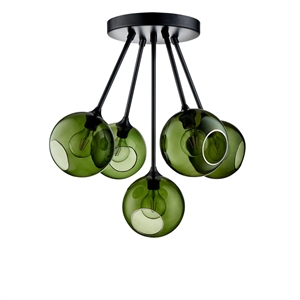 Design by Us Ballroom Molecule Deckenleuchte Army/ Schwarz