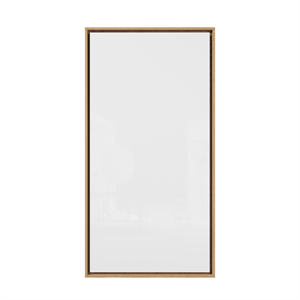 Dynamischer, flexibler Wandrahmen für Tafeln 100x200 mm , Matt Eiche