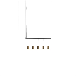 Santa & Cole Cirio Lineal 1 Módulo Pendelleuchte Aus Poliertem Messing