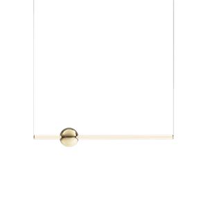 Lee Broom Orion Tube Light Pendelleuchte Weiß/Gold