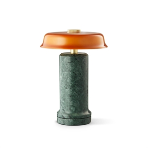 Design By Us Trip No. 2 Tragbare Lampe, Moosmarmor/ Bernstein