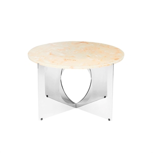 Design By Us This Is Art Couchtisch Chrom/Creme