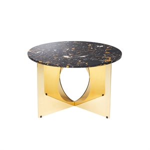 Design By Us This Is Art Couchtisch Gold/ Schwarz