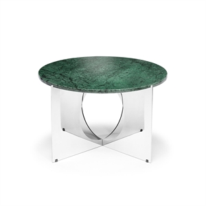 Design By Us This Is Art Couchtisch Chrom/ Grün Marmor