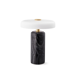 Design By Us Trip Tragbare Lampe Anthrazit Marmor/ Matt Opal