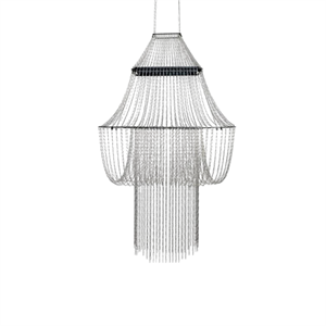DCWédtions Lampe C Pendelleuchte Edelstahl/ Schwarz