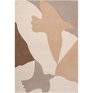 Decotique Vogelteppich 250x350 cm Beige