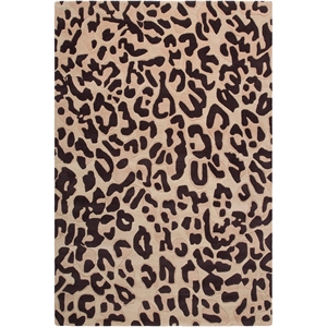 Decotique Leoparden-Teppich 300x400 cm Braun