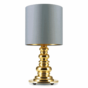 Design by Us PUNK DeLuxe Tischlampe Grau