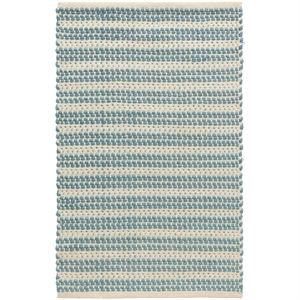 Decotique Dune Mat 60x90 Staubblau/ Gebrochenes Weiß