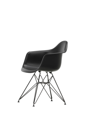 Vitra Eames Plastic DAR Dining Chair RE Deep Black/ Schwarz