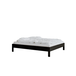 Rye Sleep Owner Bettgestell ohne Kopfteil 150x210 Eiche schwarz gebeizt