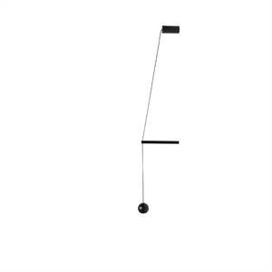 Estiluz Kompass Wandlampe 1 2700K Schwarz