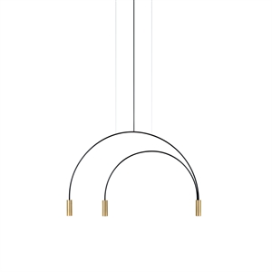 Estiluz Volta 3 Pendelleuchte 3000K Schwarz/ Satin