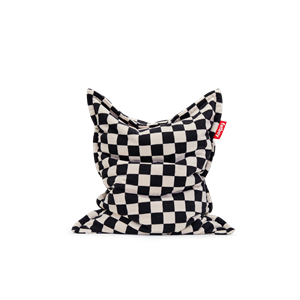 Fatboy Original Slim Teddy Sitzsack Chess Schwarz Ecru