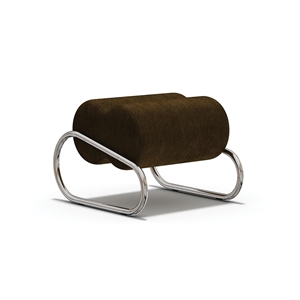 NORR11 Fave Fußhocker Chrom/One Mariosirtori/Alpaca 1110