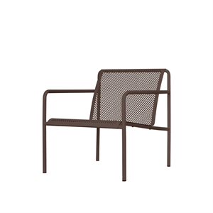 Ferm Living Dapple Outdoor-Sessel mit Armlehnen, Dunkle Schokolade