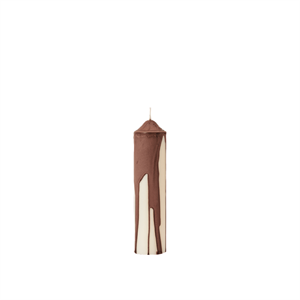 Ferm Living Drip Pillar Candle H2O Dunkle Schokolade