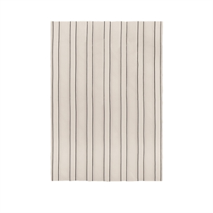 Ferm Living Twill Tagesdecke, Doppellagig , Gebrochenes Weiß/ Schwarz