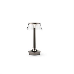 Flos Bon Jour Unplugged Tragbare Lampe Schwarzes Chrom