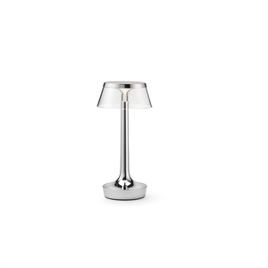 Flos Bon Jour Unplugged Tragbare Lampe Chrom