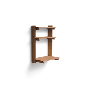 Form & Refine Balken-Bürowandregal 3 Braun Kiefer