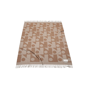FORMARKIVET Repeat Logo Teppich Helltaupe/ Braun