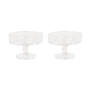 Frama 0405 Stielglas 2er Set Breit 100ml Klar