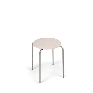 Frama Petit Rond Hocker Edelstahl/Leder