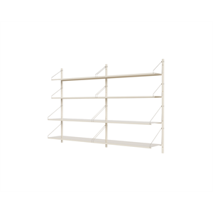 Frama Regal Bibliothek Doppelfach Regal 108,4x80 Warmweiß