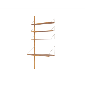 Frama Regal Bibliothek Anbau Schreibtischteil Regal 185,2x80 Eiche Natur