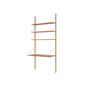 Frama Regal Bibliothek Schreibtisch Abschnitt Bücherregal 185,2 x 80 Natur Eiche