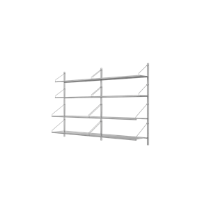 Frama Shelf Library Doppelregal 108,4x80 Edelstahl