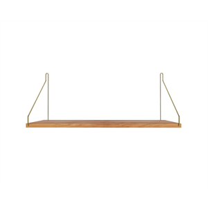Frama Einzelregal Regal 27x60 Eiche Natur/ Messing