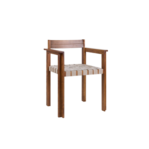Frama Symmetry Esszimmerstuhl mit Armlehne, Honigesche/Hafer