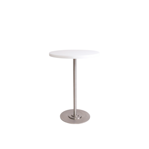 Frama Table 57 Esstisch Ø55 Weiß/Edelstahl