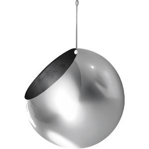 AYTM GLOBE Hängende Topfpflanze Ø17 Silber
