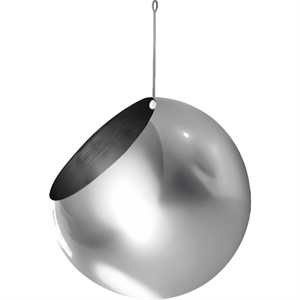 AYTM GLOBE Hängende Topfpflanze Ø21 Silber