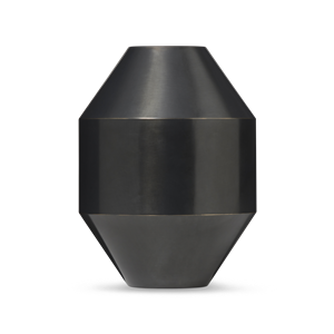 Fredericia Furniture Hydro Vase H30 cm Schwarz Oxidiertes Messing