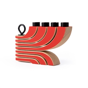 Design House Stockholm Nordic Light 4-armiger Kerzenständer Rot