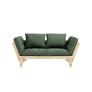 Karup Beat Sofa mit Matratze 756 Olivgrün/Roh