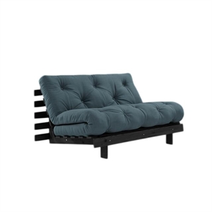Karup Roots Schlafsofa mit Roots Matratze 140x200 Petrol/Schwarz Lackiert