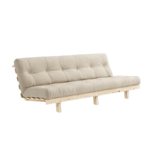 Karup Lean Schlafsofa mit Alpha Matratze 130x200 Beige/Roh