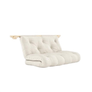 Karup Hakenmatratze mit Halterungen 135x200 Roh/914 Leinen