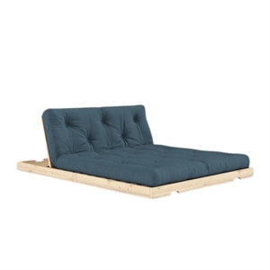 Karup Flip Schlafsofa 140x200 Raw/757 Petrol Blue