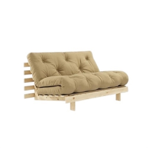 Karup Roots Schlafsofa mit Matratze 140x200 758 Beige/Roh